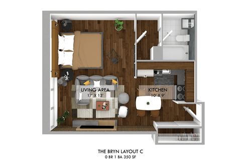 The Bryn Studio Floor Plan